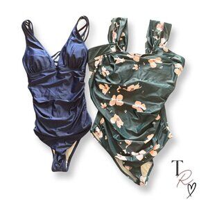 Women’s One-Piece Swimsuit Bundle of 2 Size M New Without Tags